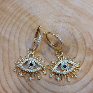 Mandala "Evil eye" warding earrings